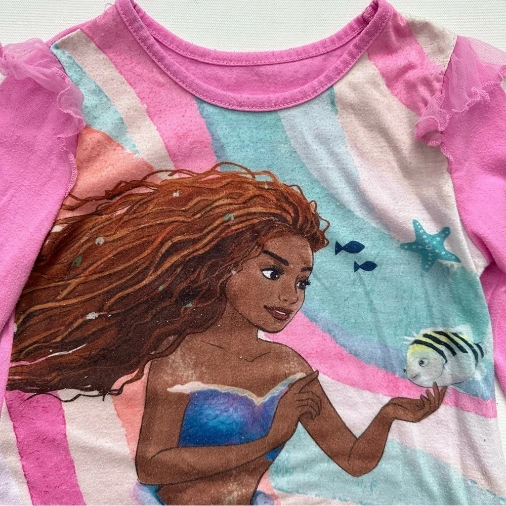 Disney Pink Little Mermaid Nightgown Size 6